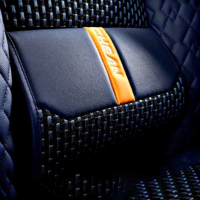 Kit Completo de Capas Automotivas Stratto em 100% Couro Legítimo Universal (Serve Para Todos os Carros!) + Brinde: Kit de Tapetes