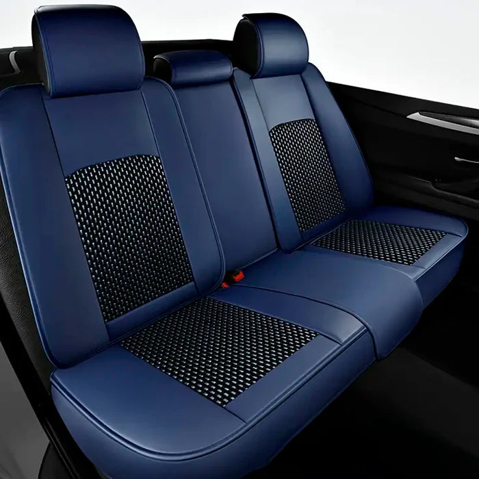Kit Completo de Capas Automotivas Stratto em 100% Couro Legítimo Universal (Serve Para Todos os Carros!) + Brinde: Kit de Tapetes