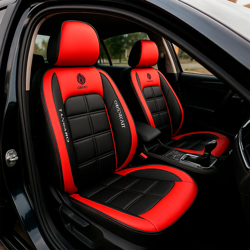 Kit Completo de Capas Automotivas Luthier em 100% Couro Legítimo Universal (Serve Para Todos os Carros!) + Brinde: Kit de Tapetes