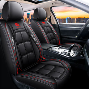Kit Completo de Capas Automotivas Luthier em 100% Couro Legítimo Universal (Serve Para Todos os Carros!) + Brinde: Kit de Tapetes
