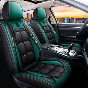 Kit Completo de Capas Automotivas Luthier em 100% Couro Legítimo Universal (Serve Para Todos os Carros!) + Brinde: Kit de Tapetes