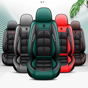 Kit Completo de Capas Automotivas Luthier em 100% Couro Legítimo Universal (Serve Para Todos os Carros!) + Brinde: Kit de Tapetes