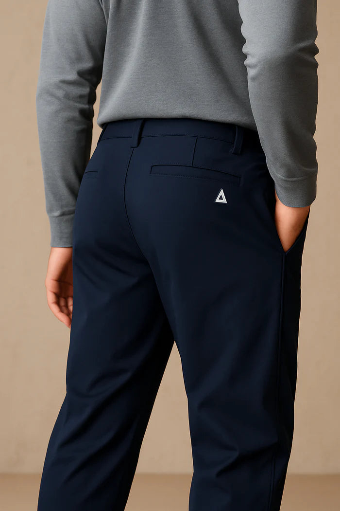 [Leve 3, Pague Só 2] Kit Exclusivo de 3 Calças Chino Masculinas Velar em Tecido Premium de Poliéster, Algodão e Nylon