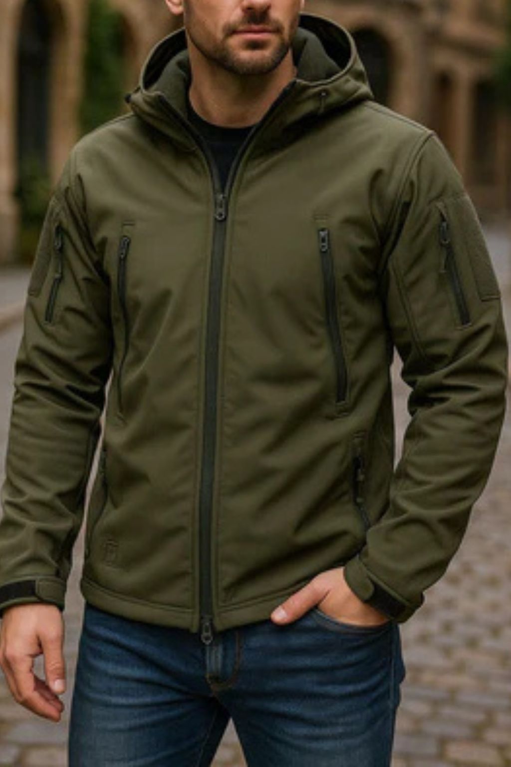 [COMPRE 2 LEVE 3] Jaqueta Militar Tática Masculina Operax em Nylon Reforçado com Poliéster + BRINDES: Cinto, Carteira e Relógio