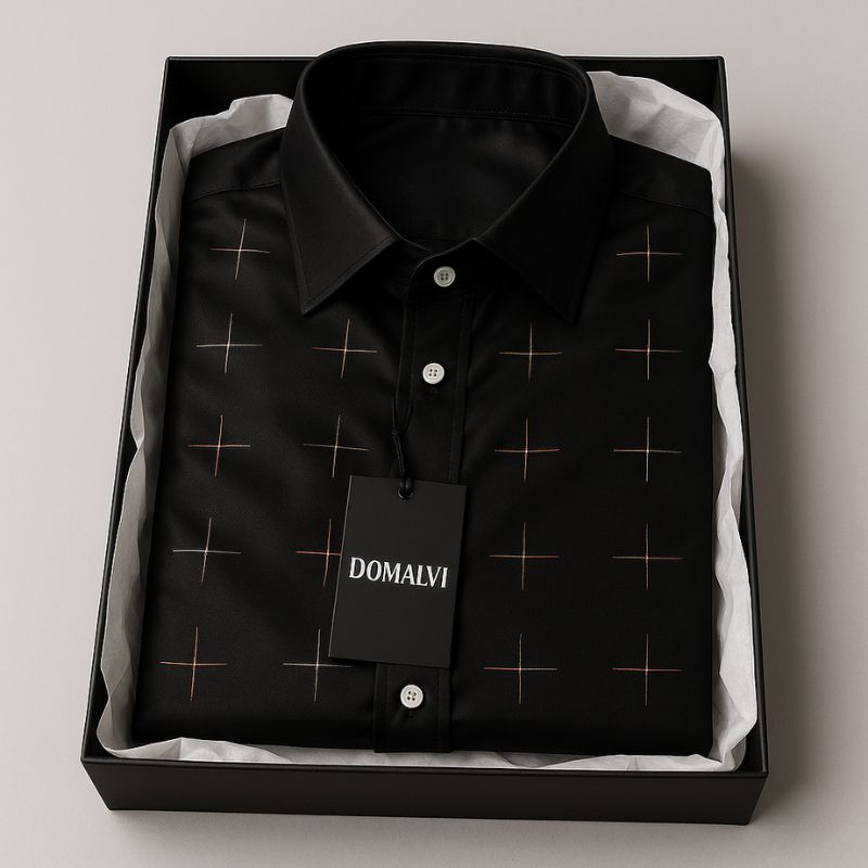 [Leve 5 Pague 3] Kit Camisas Sociais Royal Class em Tecido Premium de Seda Gelo e Lyocell (Edição Limitada) + 3 BRINDES: Cinto, Carteira e Relógio