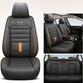 Kit Completo de Capas Automotivas Stratto em 100% Couro Legítimo Universal (Serve Para Todos os Carros!) + Brinde: Kit de Tapetes