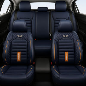 Kit Completo de Capas Automotivas Stratto em 100% Couro Legítimo Universal (Serve Para Todos os Carros!) + Brinde: Kit de Tapetes