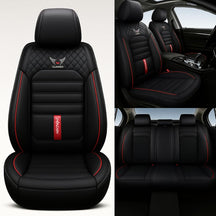 Kit Completo de Capas Automotivas Stratto em 100% Couro Legítimo Universal (Serve Para Todos os Carros!) + Brinde: Kit de Tapetes