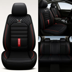 Kit Completo de Capas Automotivas Stratto em 100% Couro Legítimo Universal (Serve Para Todos os Carros!) + Brinde: Kit de Tapetes