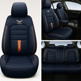 Kit Completo de Capas Automotivas Stratto em 100% Couro Legítimo Universal (Serve Para Todos os Carros!) + Brinde: Kit de Tapetes