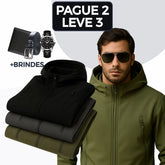 [COMPRE 2 LEVE 3] Jaqueta Militar Tática Masculina Operax em Nylon Reforçado com Poliéster + BRINDES: Cinto, Carteira e Relógio