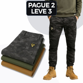 [Leve 3 Pague 2] Calça Militar Lionor em Tecido RipStop e Poliéster +BRINDES: Relógio Tático e Cinto Tático e Mini Bag