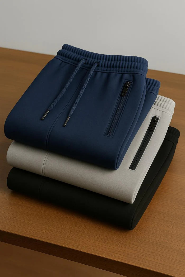 [Leve 3, Pague Só 2] Kit com 3 Calças Masculinas Trivano Sport com Tecnologia Térmica em Poliéster, Algodão e Seda Gelada